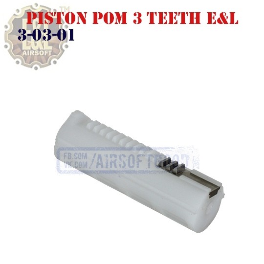 Piston POM 3 Teeth E&L (3-03-01)