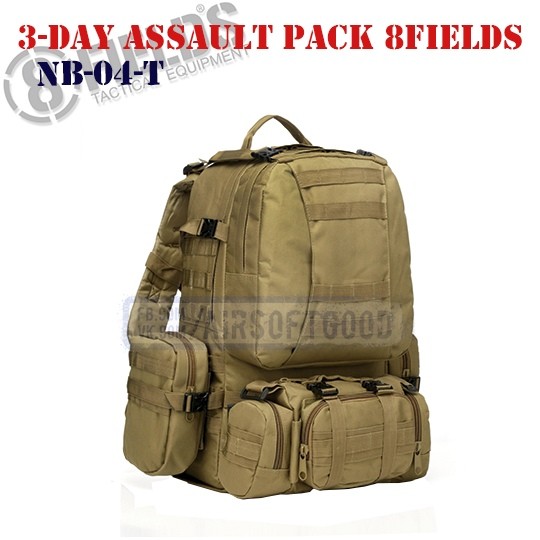 3-Day Assault BackPack TAN 8FIELDS (NB-04-T)