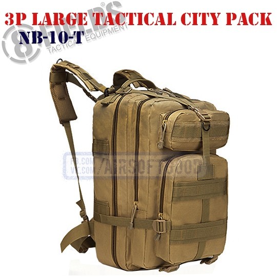 3P Large Tactical City BackPack TAN 8FIELDS (NB-10-T)