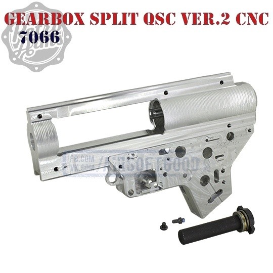 Gearbox Shell Split QSC 8mm Version 2 CNC Aluminum Retro Arms (7066)