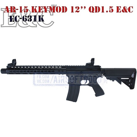 AR-15 Custom KeyMod 12" QD1.5 E&C (EC-631K)