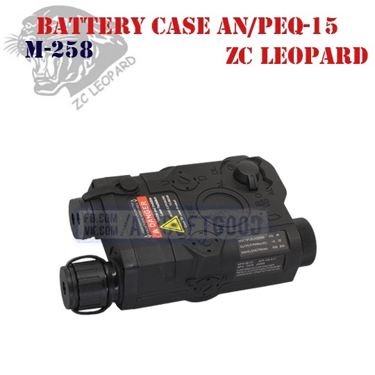 Battery Case AN/PEQ-15 Black ZC Leopard (M-258)