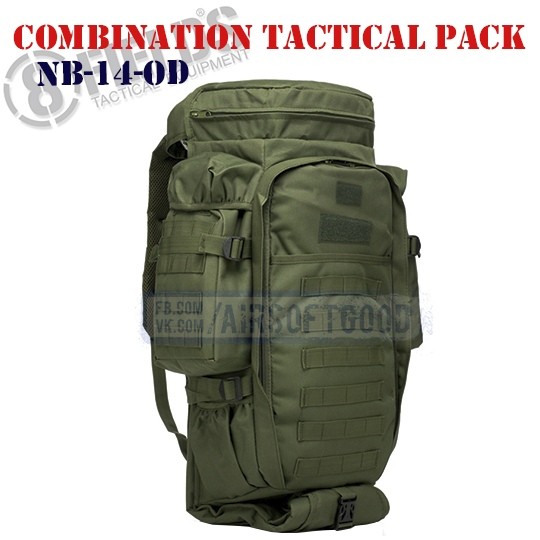 Combination Tactical BackPack OD 8FIELDS (NB-14-OD)