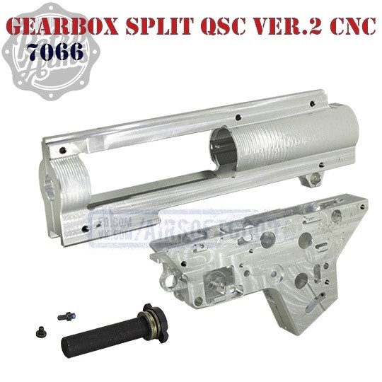 Gearbox Shell Split QSC 8mm Version 2 CNC Aluminum Retro Arms (7066)