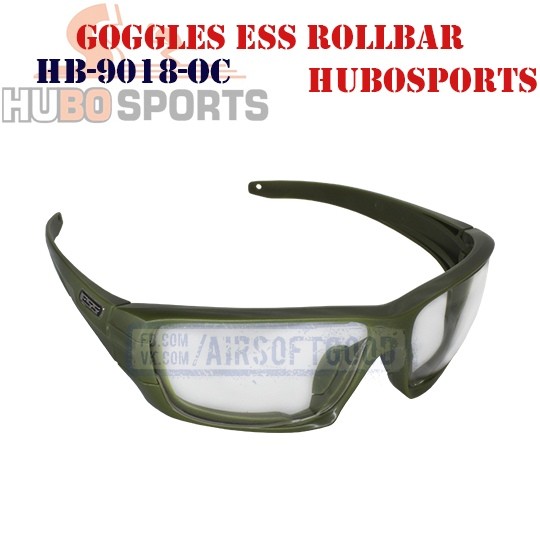 Goggles ESS ROLLBAR Lens Clear Olive HUBOSPORTS (HB-9018-OC)