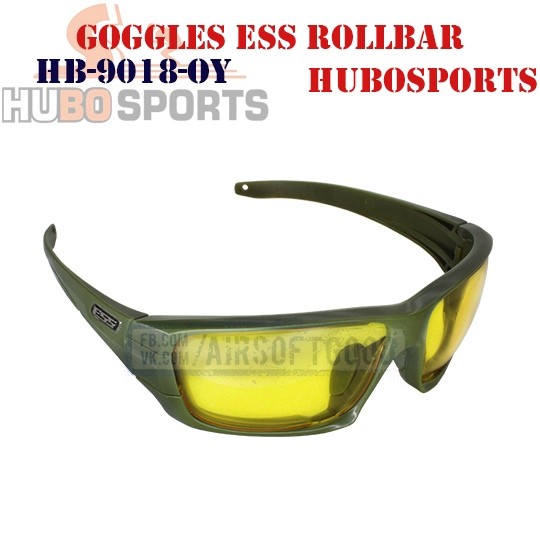 Goggles ESS ROLLBAR Lens Yellow Olive HUBOSPORTS (HB-9018-OY)