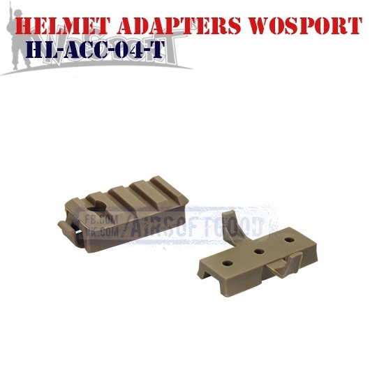 Helmet Adapters Picatinny & Wing-Loc DE WoSporT (HL-ACC-04-T)