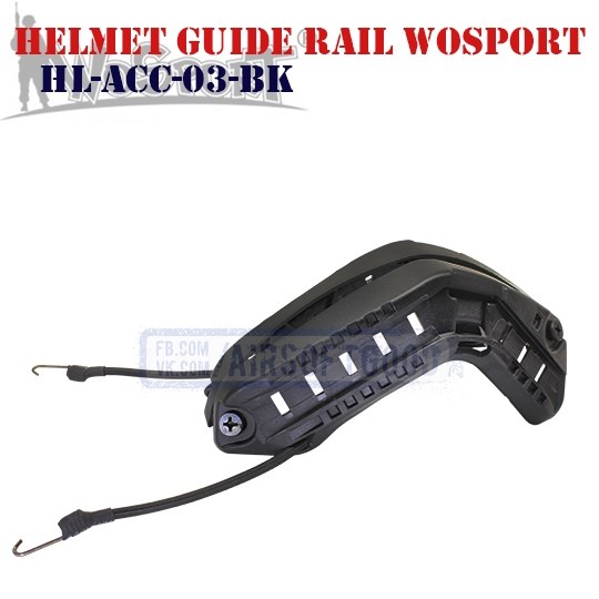 Helmet Guide Rail Black WoSporT (HL-ACC-03-BK)