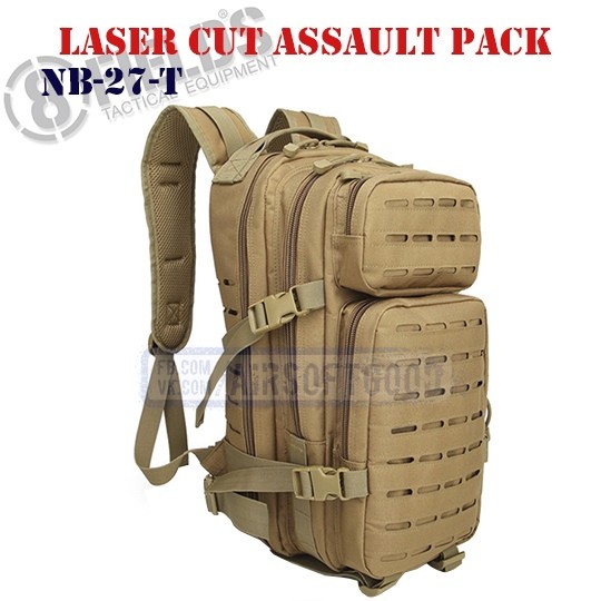 Laser Cut Assault BackPack TAN 8FIELDS (NB-27-T)