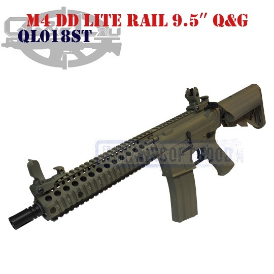 M4 DD Lite Rail 9.5" DE Q&G (QL018ST)