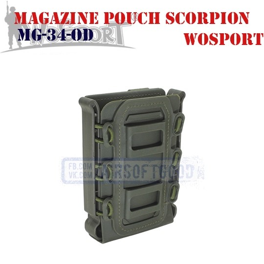 Magazine Pouch Rifle Soft Shell Scorpion OD WoSporT (MG-34-OD)