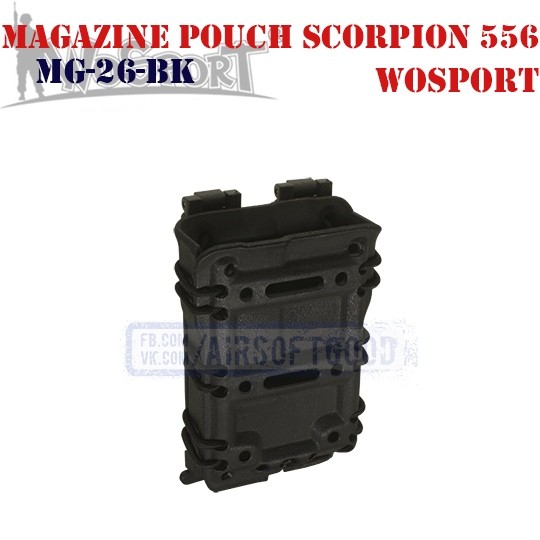 Magazine Pouch Scorpion 556 Black WoSporT (MG-26-BK)
