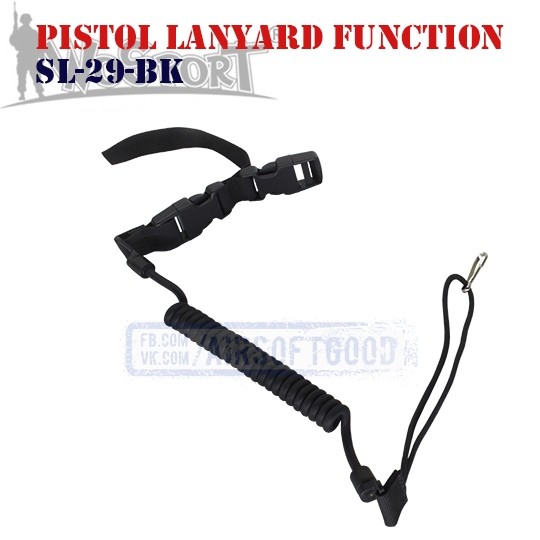 Pistol Lanyard Function Black WoSporT