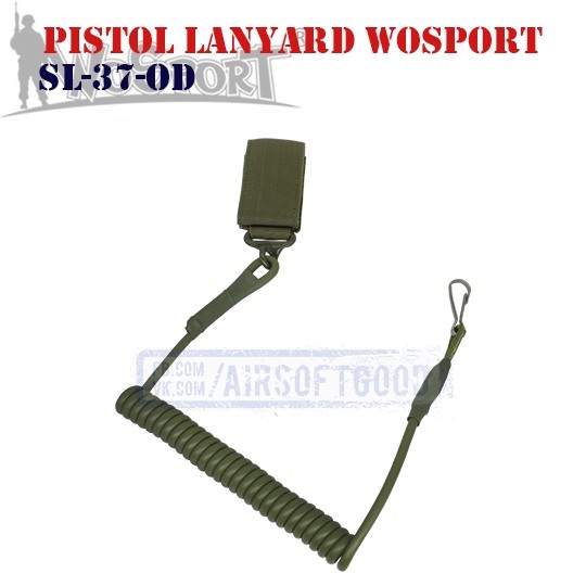 Страховочный шнур для пистолета Pistol Lanyard Olive WoSporT SL-37-OD