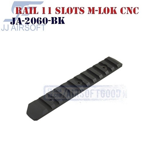 Rail 11 Slots M-LOK Aluminum CNC JJ Airsoft (JA-2060-BK)