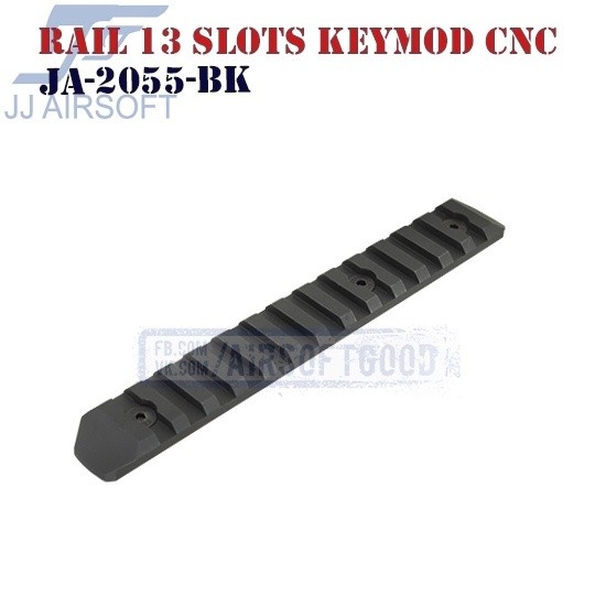 Rail 13 Slots KeyMod Aluminum CNC JJ Airsoft (JA-2055-BK)