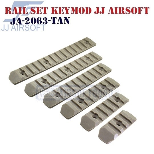 Rail Set KeyMod Polymer TAN JJ Airsoft (JA-2063-TAN)