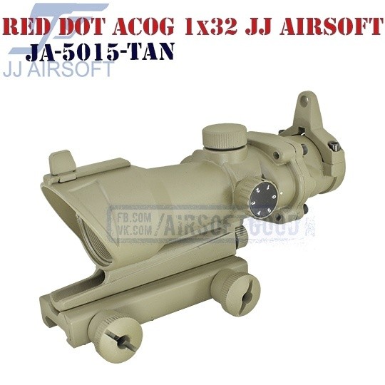Red Dot Style ACOG 1x32 TAN JJ Airsoft (JA-5015-TAN)