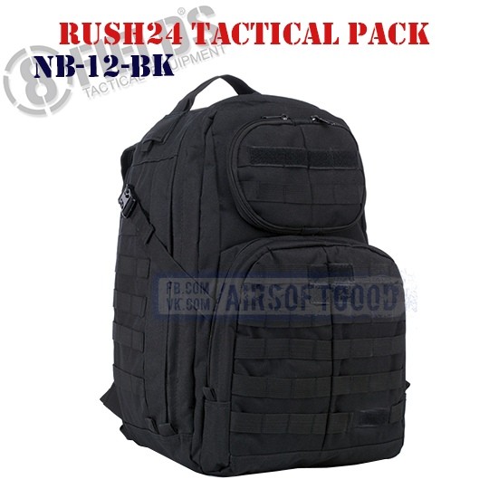Rush24 Tactical BackPack Black 8FIELDS (NB-12-BK)