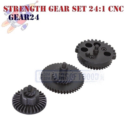 Strength Gear Set Torque 24:1 100:200 CNC ROCKET (GEAR24)