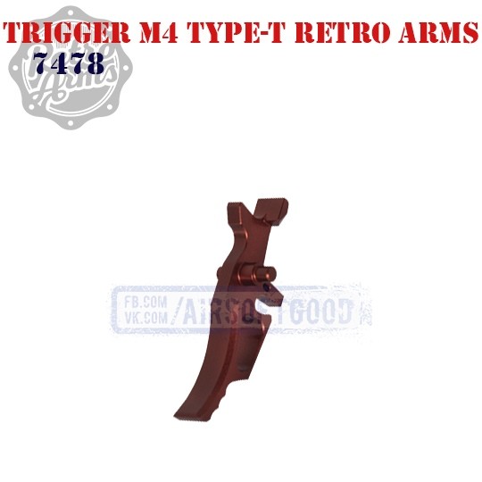 Trigger M4 Type-T Red CNC Retro Arms (7478)