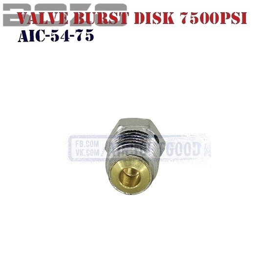Valve Burst Disk 7500PSi HPA BOZO (AIC-54-75) Valve Burst Disk 7500PSi HPA BOZO (AIC-54-75)