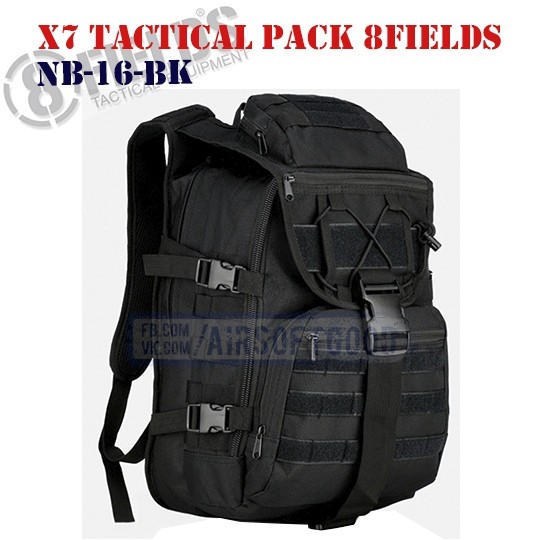 X7 Tactical BackPack Black 8FIELDS (NB-16-BK)