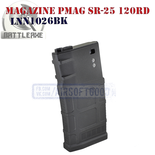 Magazine PMAG GEN M3 SR-25 120rd BATTLEAXE LNN1026BK