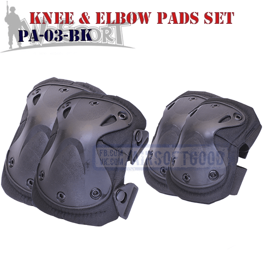 Knee & Elbow XTAK Pads Set Black WoSporT Наколенники X PA-03-BK