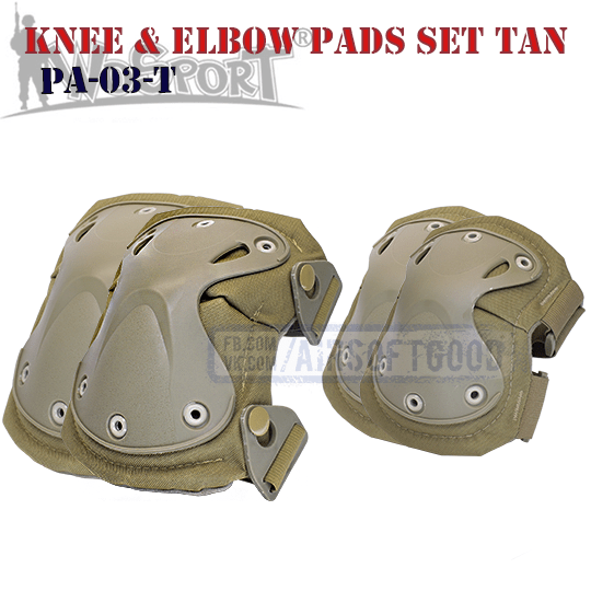 Knee & Elbow XTAK Pads Set TAN WoSporT военные Наколенники PA-03-T