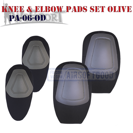 Knee & Elbow COMBAT G2 Pads Set Olive WoSporT PA-06-OD