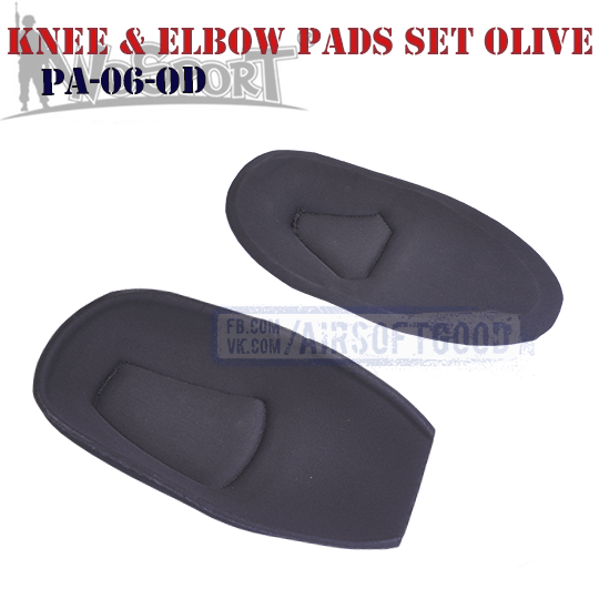 Knee & Elbow COMBAT G2 Pads Set Olive WoSporT PA-06-OD наколенники налокотники