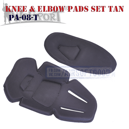 Knee & Elbow COMBAT Pads Set Olive WoSporT (PA-08-OD)