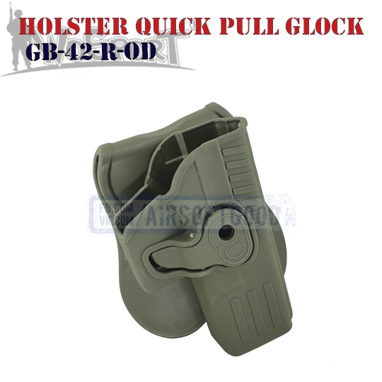 Holster Quick Pull GLOCK Olive WoSporT тактическая кобура олива GB-42-R-OD