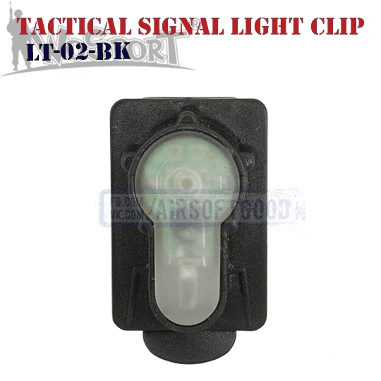 Tactical Signal Light Red Clip Black WoSporT LT-02-BK