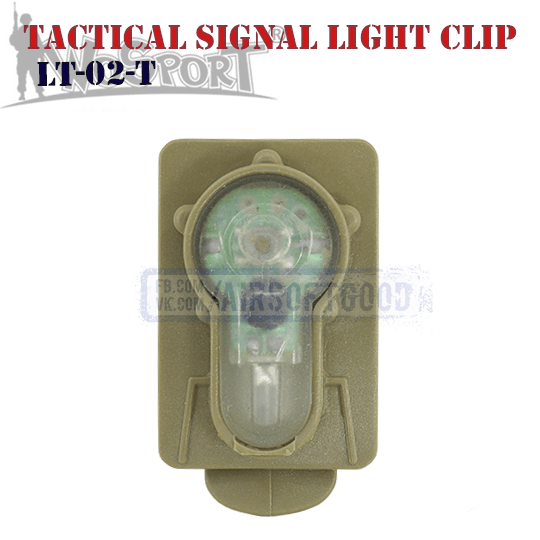 Tactical Signal Light Red Clip TAN WoSporT LT-02-T