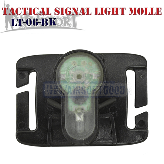 Tactical Signal Light Red MOLLE Black WoSporT LT-06-BK