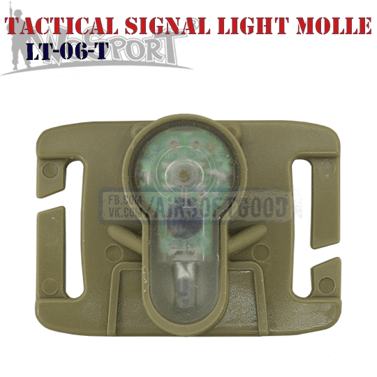 Tactical Signal Light Red MOLLE TAN WoSporT LT-06-T