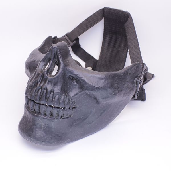 Захисна маска HALF FACE SKULL MASK WoSporT (MA-15-BK)